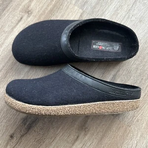 Haflinger Unisex GZL Trim Grizzly Negro Lana Zueco/Mula Bote Zapato Talla 41 Mujeres 10 - Imagen 1 de 10