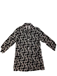George Designs by Mark Eisen Jacke Damen M 8/10 schwarz weiß geometrisches Design - Bild 1 von 12