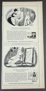 Vintage 1954 Halloween Print Ad Drano & Windex Ghost Costume Trick Treat Pumpkin - Imagen 1 de 5