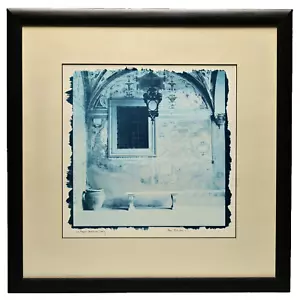 ALAN BLAUSTEIN Original Vintage Signed La Mappa Benches Tinted Photograph Print - Picture 1 of 13