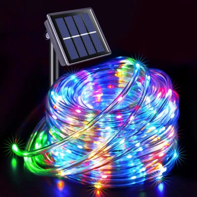 Solar LED Power String Lights Outdoor Garden Fairy Rope Lights Xmas Decoration - Image 1 of 4