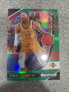 TYRESE HALLIBURTON 2020 Panini Prizm Draft Picks GREEN Prizm Rookie #50 Pacers - Picture 1 of 4