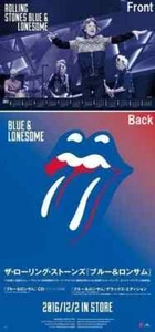 The Rolling Stones Blue & Lonesome JAPAN ONLY POSTER RARE - Picture 1 of 1