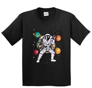 Boys Fishing Shirt - Fisherman Astronaut Outer Space Spaceman Kids T-Shirt - Picture 1 of 4