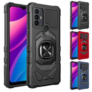 for TCL 30 SE 305/ Alcatel 1V 2021 Case Robotic Armor Ring Stand Cover+Prytool - Picture 1 of 5