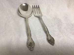 1961 Affection by Community Plate Silverware Serving Fork & Serving Spoon - Picture 1 of 6