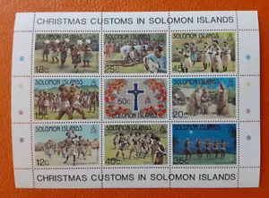 SOLOMON ISLANDS 1983 POSTFRISCH Weihnachtsblatt Mi BL12 Scot 510a Yt BF12 Sg MS507 3501 - Bild 1 von 3