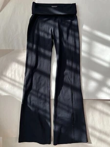 BBSP BEBE SPORT Fold over Flare Black Pants - XS - PLS READ DESCRIP - Picture 1 of 17