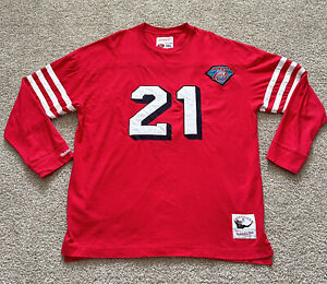 San Francisco 49ers Mitchell Ness 1994 Throwback 75 NFL Deion Sanders Shirt 3XL