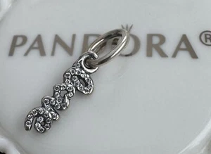 Authentic Pandora Signature of Love Pendant #791428CZ - Picture 1 of 3