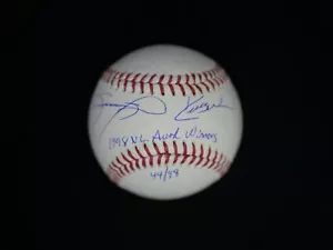 SAMMY SOSA KERRY WOOD SIGNED OMLB BASEBALL "1988 NL AWARD WINNERS" 44/98 JSA COA - Picture 1 of 4