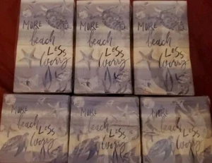 Paper Napkins - Nautical, Beach Theme.  6 Packs, Unopened.  Cocktail,  Fingertip - Picture 1 of 5