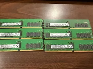 6 X SK Hynix Samsung 16GB 2Rx8 PC4-3200AA-RE2-12 SERVER MEMORY - Picture 1 of 3
