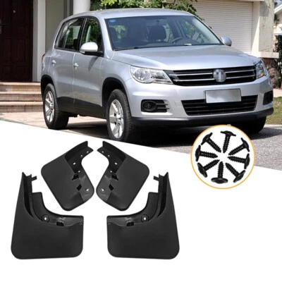 Front & Rear MUDFLAPS Splash Mud Guards Mud Flaps FOR VW Tiguan MK1 2008-2015 - Image 1 of 4