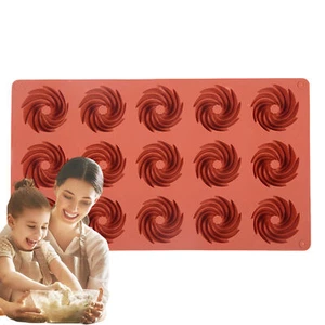 15-Link Spiral DIY Silicone Cake Baking Mold Spiral Cookies Decorating Mould - Picture 1 of 12