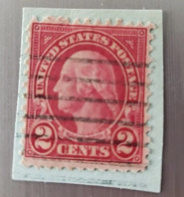 George Washington 2 cents red stamp  rare  - Image 1 of 2
