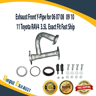 Tubo de escape delantero en Y para 06 07 08 09 10 11 Toyota RAV4 3,5 L ajuste exacto envío rápido Foto 1 de 4