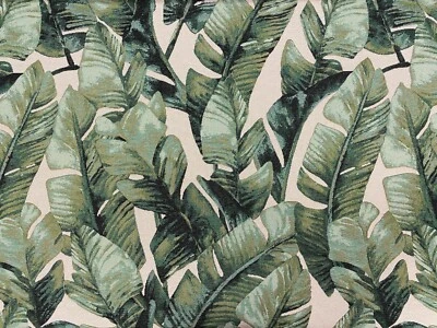 Cortina/estofamento de tecido de algodão tapeçaria Green Palms - Imagem 1 de 4
