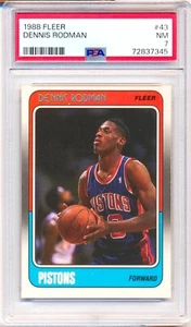 1988 Fleer #43 Dennis Rodman PSA 7 - Picture 1 of 2