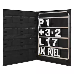 BG Racing Standard Plata Aluminio Pit Board Kit - Números Blancos y Bolsa - Imagen 1 de 1