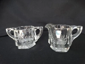 Indiana Klarglas Sahne Zucker unvergleichlich Kolonialgrau Radschliff Blumenmuster - Bild 1 von 22