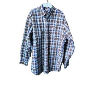 Carhartt Shirt Rugged Outdoor Wear Men's Large Plaid Button Down Long Sleeve - Picture 1 of 6