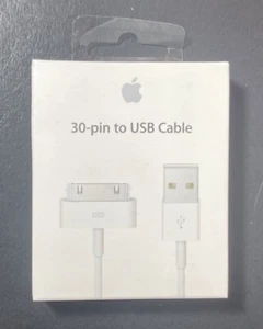 Official Apple 30-pin to USB Cable [ White ] NEW - Picture 1 of 5