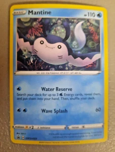 2020 POKEMON TCG MANTINE SWSH26 BLACK STAR PROMO - Picture 1 of 2