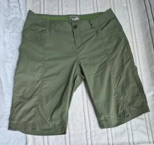Pantaloncini corti Royal Robins donna taglia 10 verdi elasticizzati escursionismo arrampicata campeggio outdoor logo - Foto 1 di 9