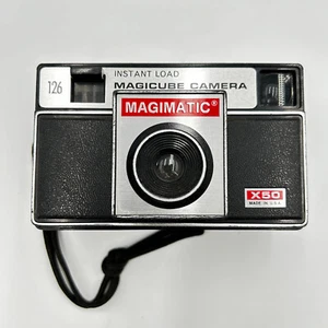 Magimatic X50 126 Film Camera Magicube Imperial vtg untested w/manual and case - Picture 1 of 10