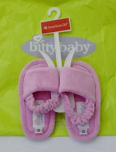 Pantofole da camera da letto rosa bambina tessuto slip-on con cinturino sul tallone di American Girl taglia 5/6 - Foto 1 di 1