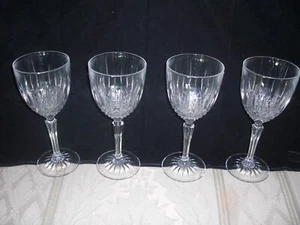 Cristal D'Arques-Durand - DIAMANTE - 4 copas cristalinas de agua/vino - ¡HAZ UNA OFERTA! - Imagen 1 de 9