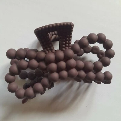 Pinza de pelo acrílica para mujeres niñas diseño de burbuja mandíbula garra de pelo forma de mariposa nueva Foto 1 de 4