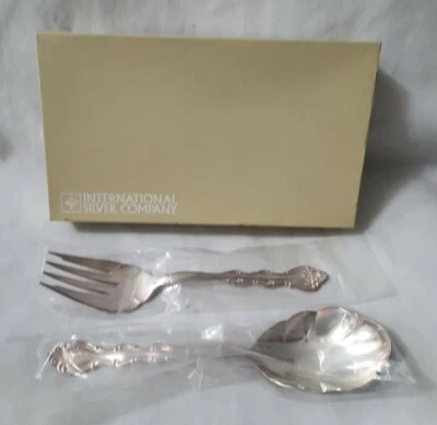 Juego de cuchara y tenedor para servir International Silver Company Silverplate Foto 1 de 4