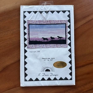 K Davis Designs Traveling Trio 20 x 20 Silent Sentinel 26 x 20 Quilt Patterns - Picture 1 of 4