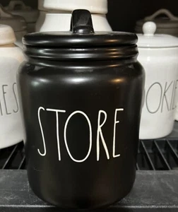 Rae Dunn Collection by Magenta Store Canister Black - Picture 1 of 1