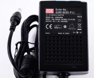 MEANWELL Medical Power Supply Adapters GSM18E05-P1J 5V - Picture 1 of 2