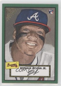 2018 Topps Gallery Heritage Green /250 Ronald Acuna Jr #H-40 Rookie RC