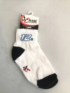 Chase Authentics Boys Socks Ryan Newman #12 Sock Size 6-7 1/2 (6-ALT-3) - Picture 1 of 3