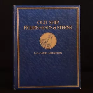 1925 Old Ship Figure-Heads and Sterns L. G. Carr Laughton Limited Edition Colour - Imagen 1 de 8