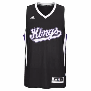 Camiseta deportiva swingman oficial de Adidas Road negra de Sacramento Kings para hombre - Imagen 1 de 7