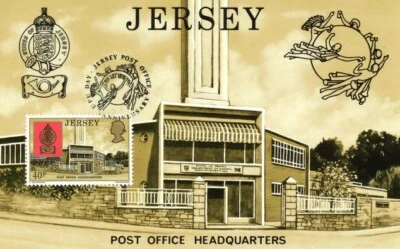 Jersey stamps 1979 Postcard FDC Post Office 10th Anniversary &  UPU Day - Image 1 of 2