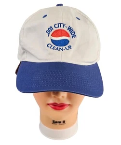 Gorra de béisbol vintage Pepsi 001 City Wide Clean Up Hat Soda Pop Co Logo Snapback - Imagen 1 de 6