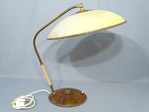 Lámpara de mesa Temde con pantalla de plástico años 50 Midcentury Modernism - Imagen 1 de 14