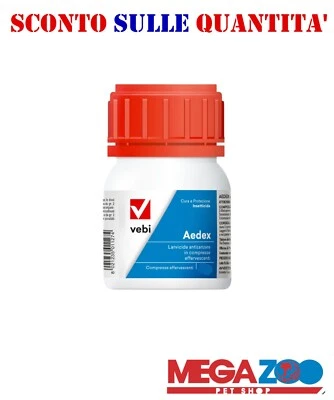 VEBI ISTITUTO BIOCHIMICO Vebi AEDEX Zanzare → 50 compresse - Insetticida Larvicida Antizanzare