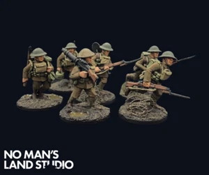 WW1 Pro Painted, British 1917-18, 6 Miniatures, COMMISSION, Great War, 28mm - Picture 1 of 4