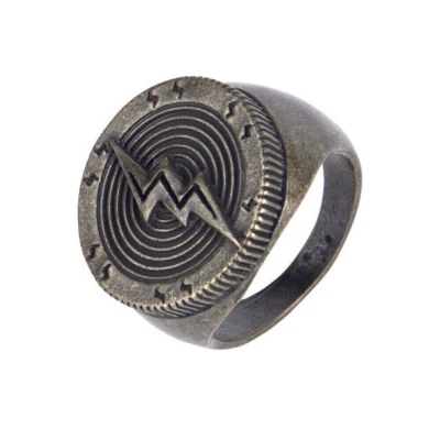 Cosplay Flash Movie Barry Allen Ring Superhero Flash Logo Ring Accessories Props Foto 1 de 4