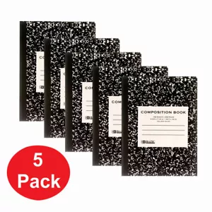 5 cuadernos de diario de libros de composición gobernados por la universidad 200 páginas 100 hojas - Imagen 1 de 6