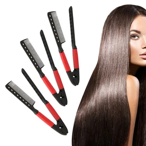 3Pcs V Shaped Styling Hair Comb High Temperature Resistant Hair Straightenin HPT - Picture 1 of 24