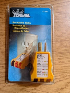 Outlet Receptacle Tester, Faulty Wire Detector, 120V AC Circuits | Ideal 61-500 - Picture 1 of 2